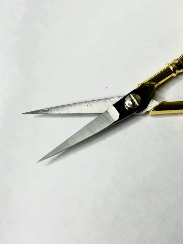 Lame acier inoxydable des ciseaux de précision 11 cm vintage motif floral pour coupe nette de fils et tissus