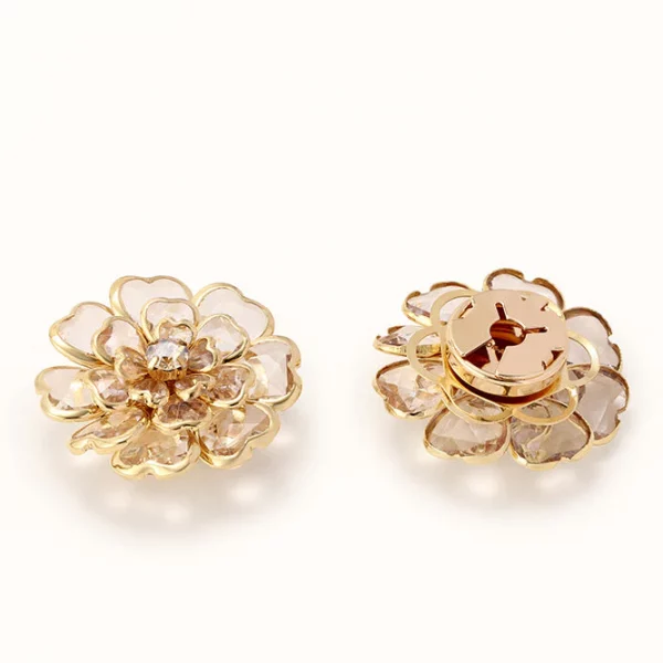 Cache-boutons camélia – lot de 2