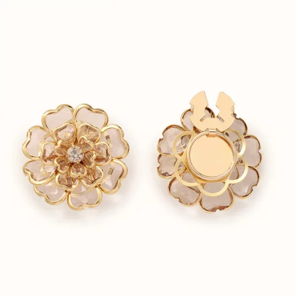Cache-boutons camélia – lot de 2