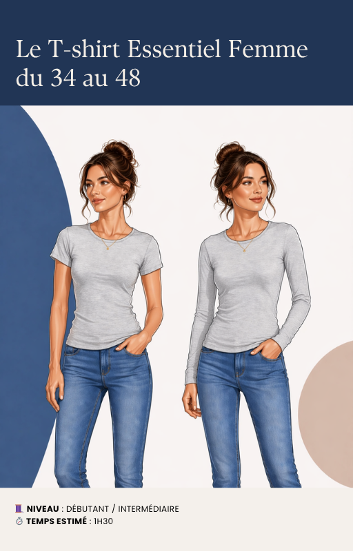 Le T-shirt Essentiel Femme — du 34 au 48