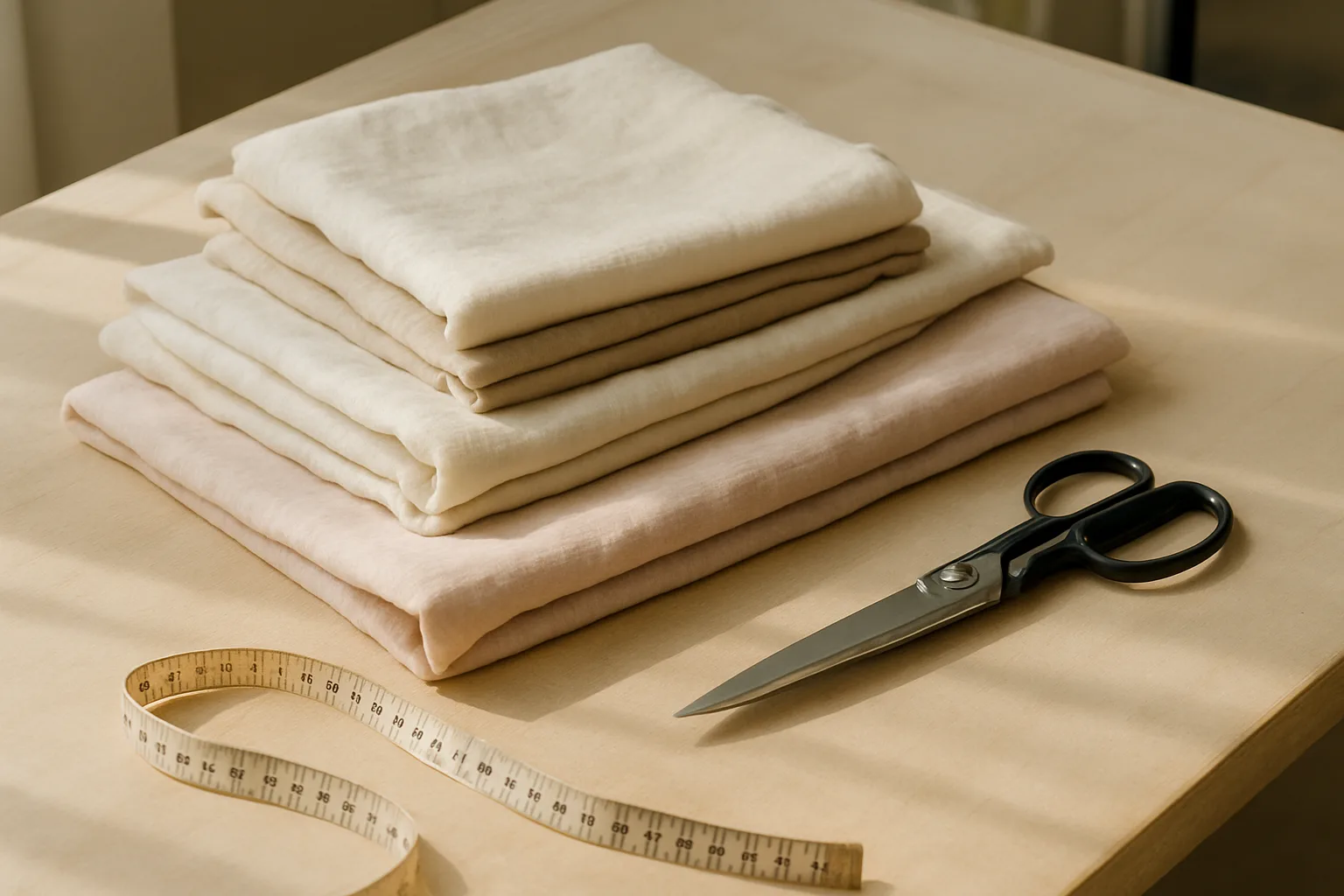 Sélection de tissus été en lin, coton et viscose pour projets de couture estivale